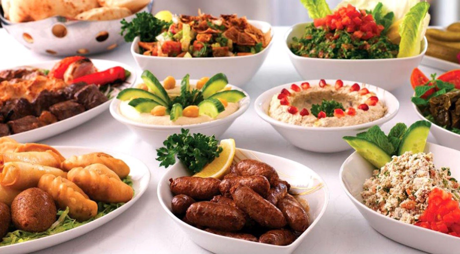 Lebanese mezza spread